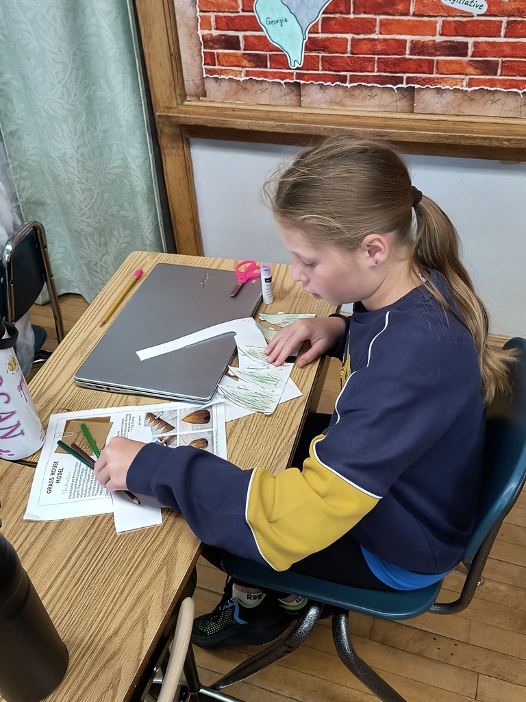 Students creating 3d models of Native American homes