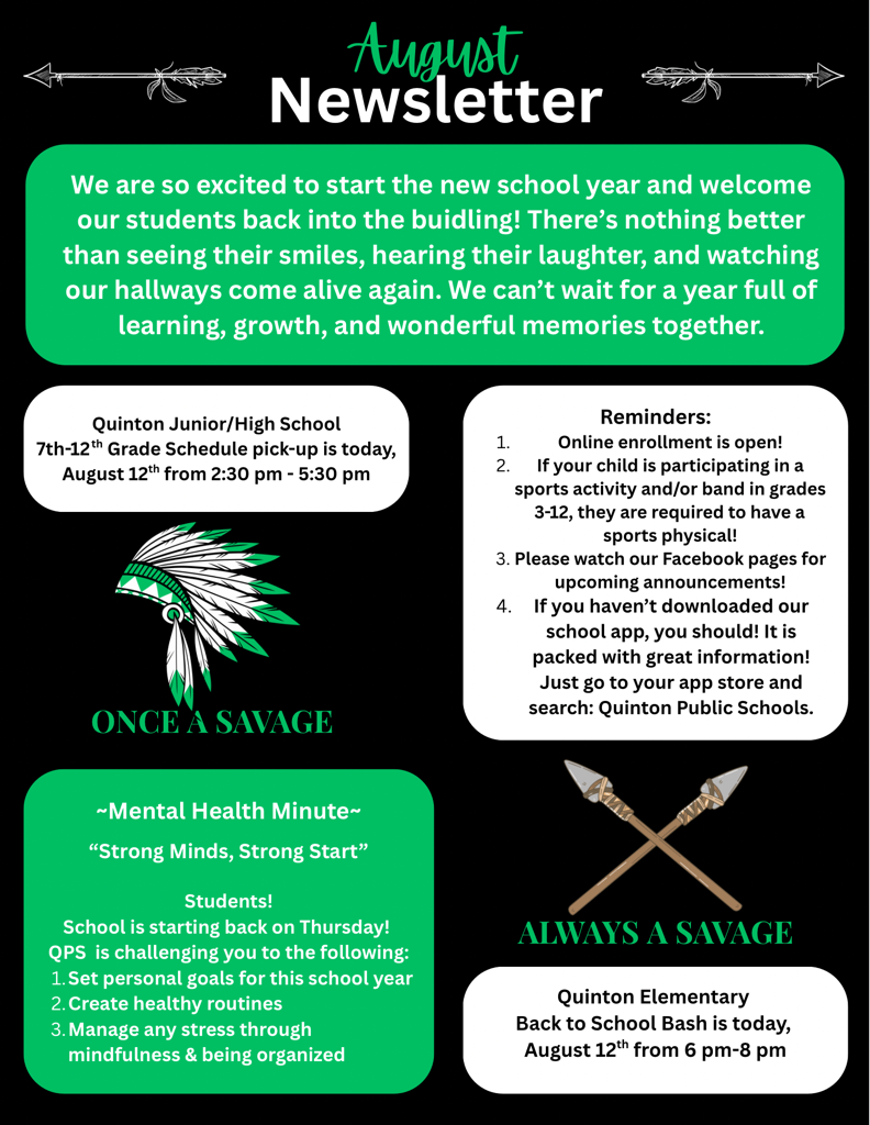 August Newsletter