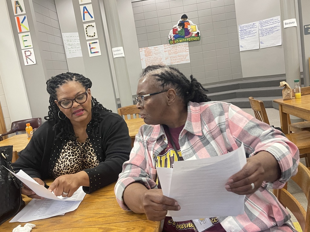 Teachers in PLCs.