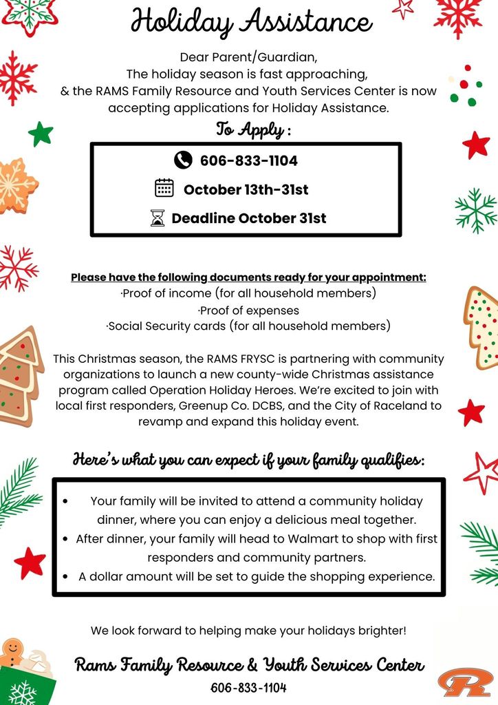 Holiday Assistance 2025