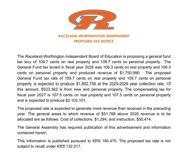 2026 Tax Notice