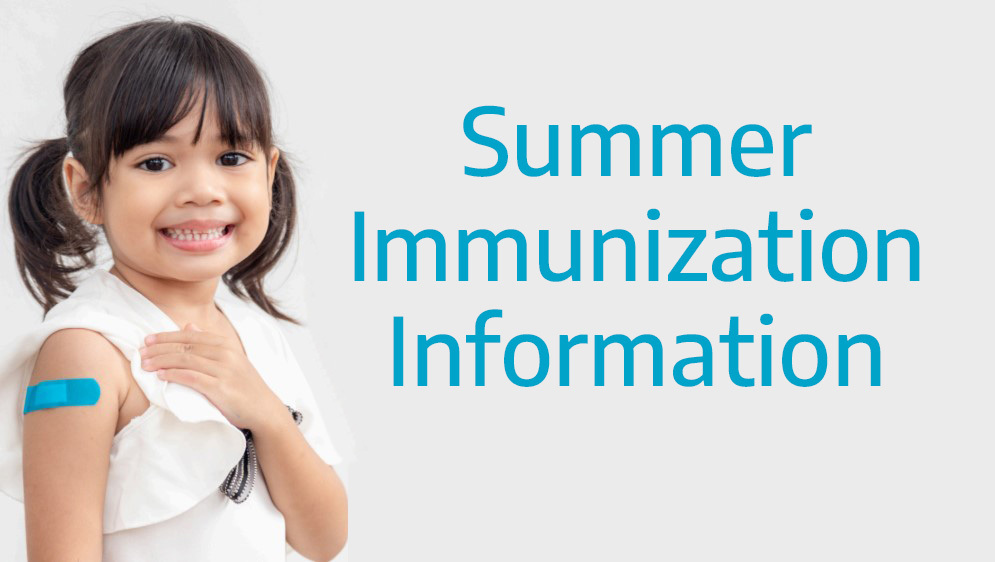Girl showing her Vaccine
