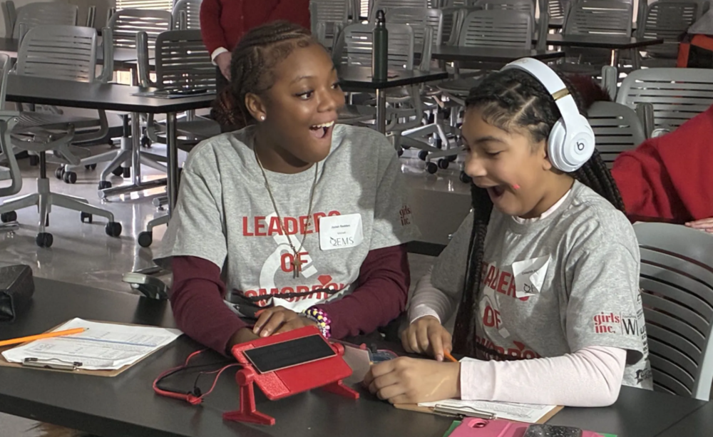 GIrls learning about Solar Power