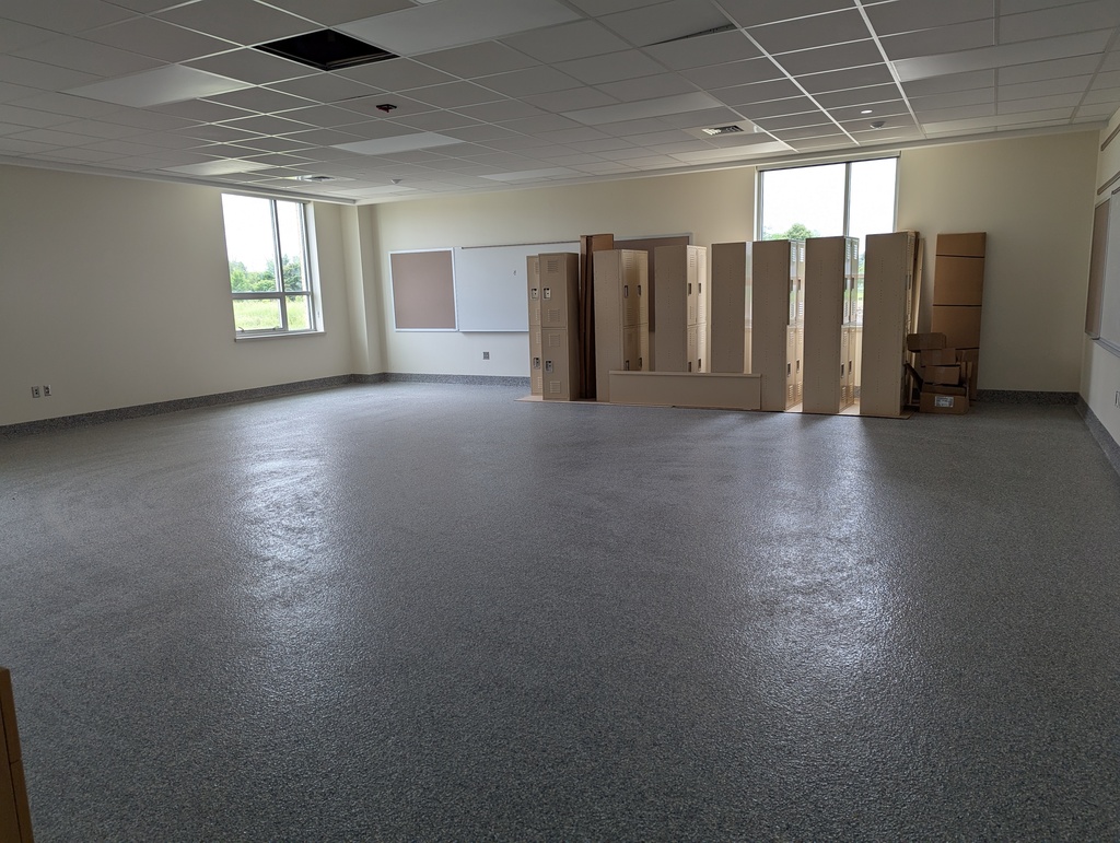 New classrooms being furnished