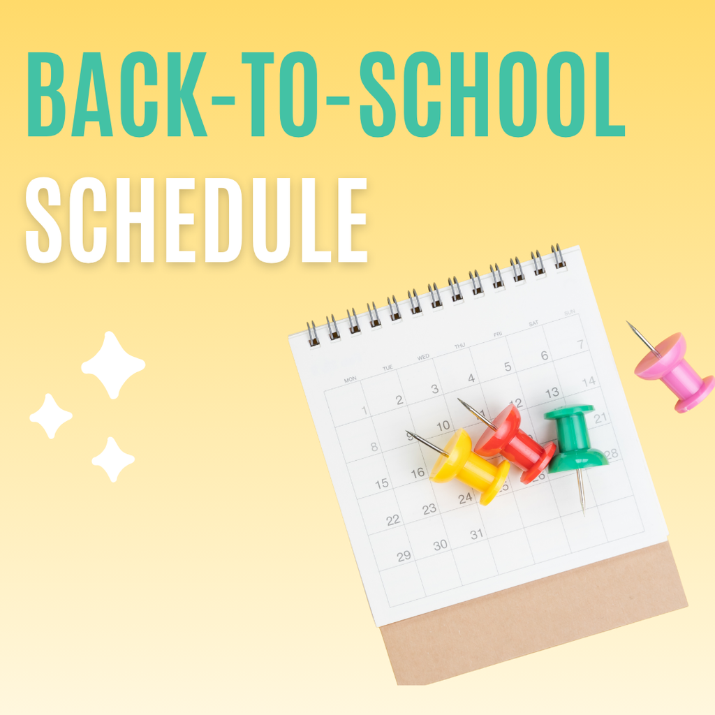 back-to-school schedule