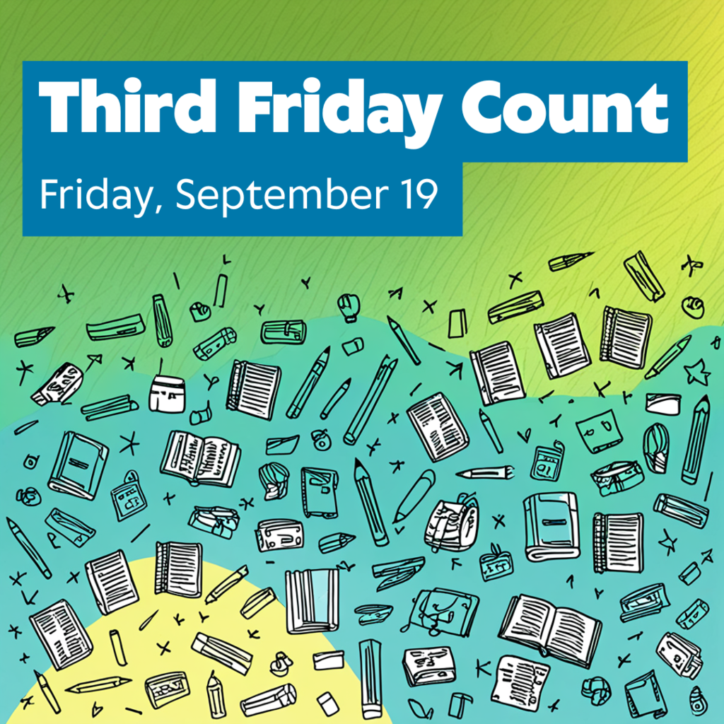 Third Friday Count graphic (Friday, September 19)