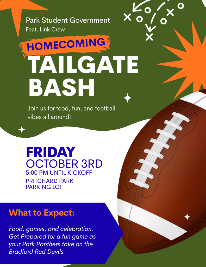 Next week is homecoming!!! Come out to our tailgate on October 3rd starting at 5pm!! #PantherPride