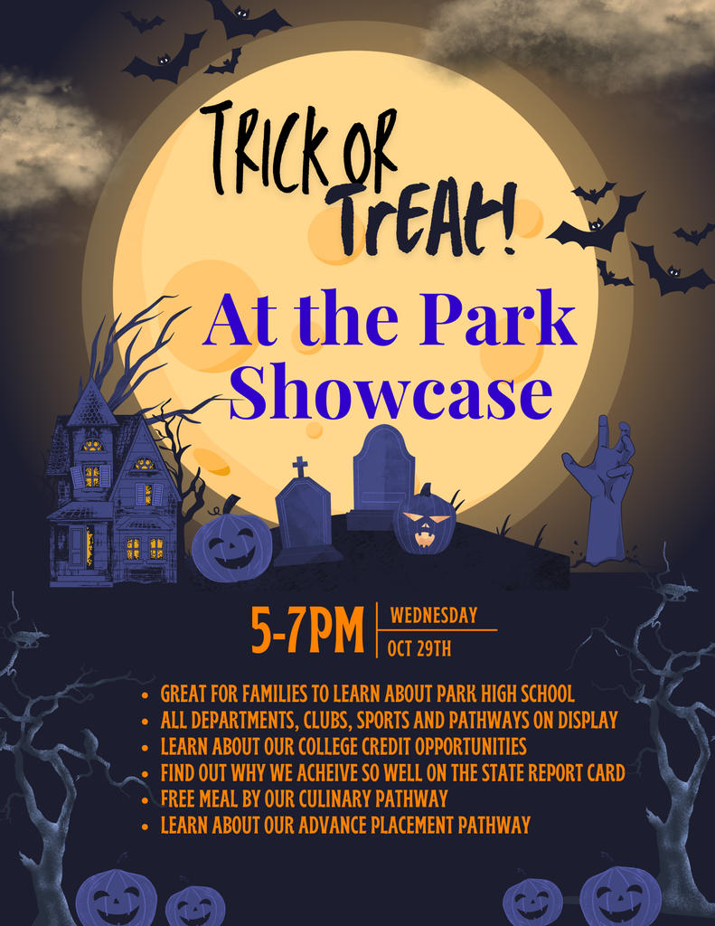 Park Showcase is this Wednesday from 5-7pm!