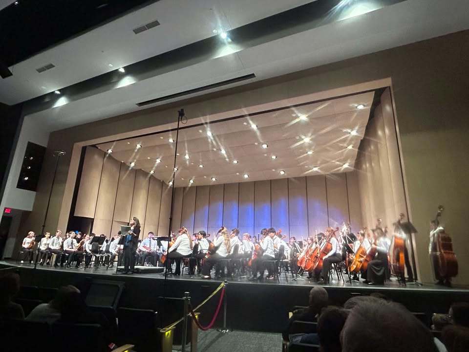 Emma Jarrett and Ava Spackman of Case High School at the WSMA State Honors Music Project