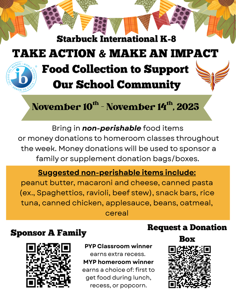 Food Collection to support our school community! 