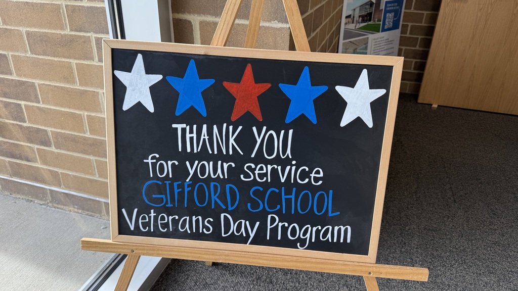 Gifford Veterans Day 2025 sign