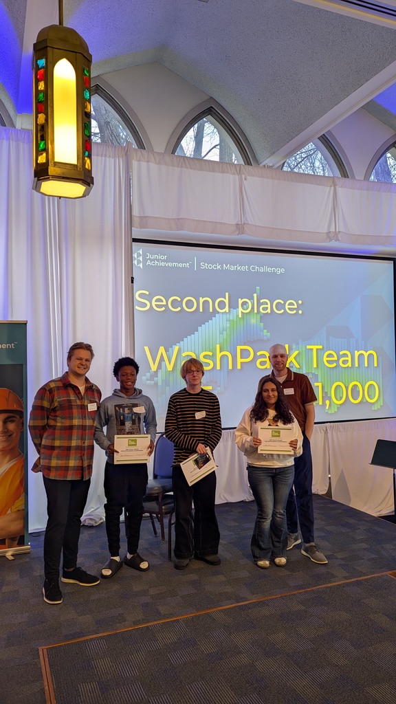 The Junior Achievement Stock Market Challenge is an exciting, hands-on opportunity to deepen student understanding of investing, teamwork, and financial decision-making. This year's event took place at Mount Mary University and there were 15 teams from Milwaukee and Racine. Park had 3 teams compete in the competition. Team 1 Did not Place Lilly Stevenson Kymani Smith Keyannah Redding Team 2 took 3rd Place and won $75 Visa Gift Cards Ithzel Ramirez Liyah Lawson Alondra Casillas Team 3 took 2nd place and won $150 Visa Gift Cards Ivan Streltsov Charlie Smith Kaden Williams All the students were engaged and interactive during the event and did a great job representing Park! After the event, we were given a short tour of Mount Mary University that the students enjoyed.