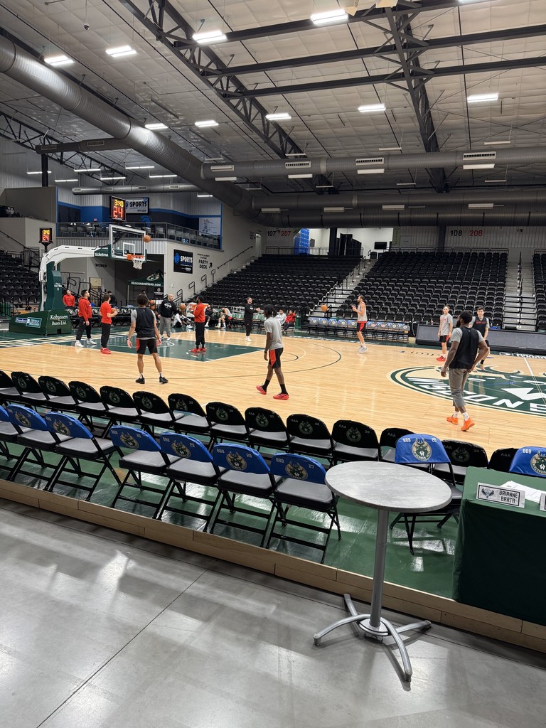 Yesterday, students in the Marketing Pathway joined Mr. Mantuano at the Wisconsin Herd High School Pro Sports Career Day in Oshkosh. Some of the many activities at the event included the opportunity to participate in a panel with Wisconsin sports professionals who specialize in marketing, sales, entertainment, operations, communications, a Q&A with industry experts, and a behind-the-scenes arena tour before getting autographs courtside while watching Herd players warm up.