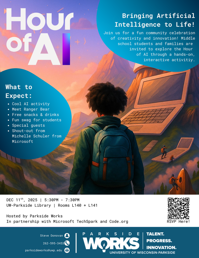 Hour of AI flyer. (Date and time information included in original post)