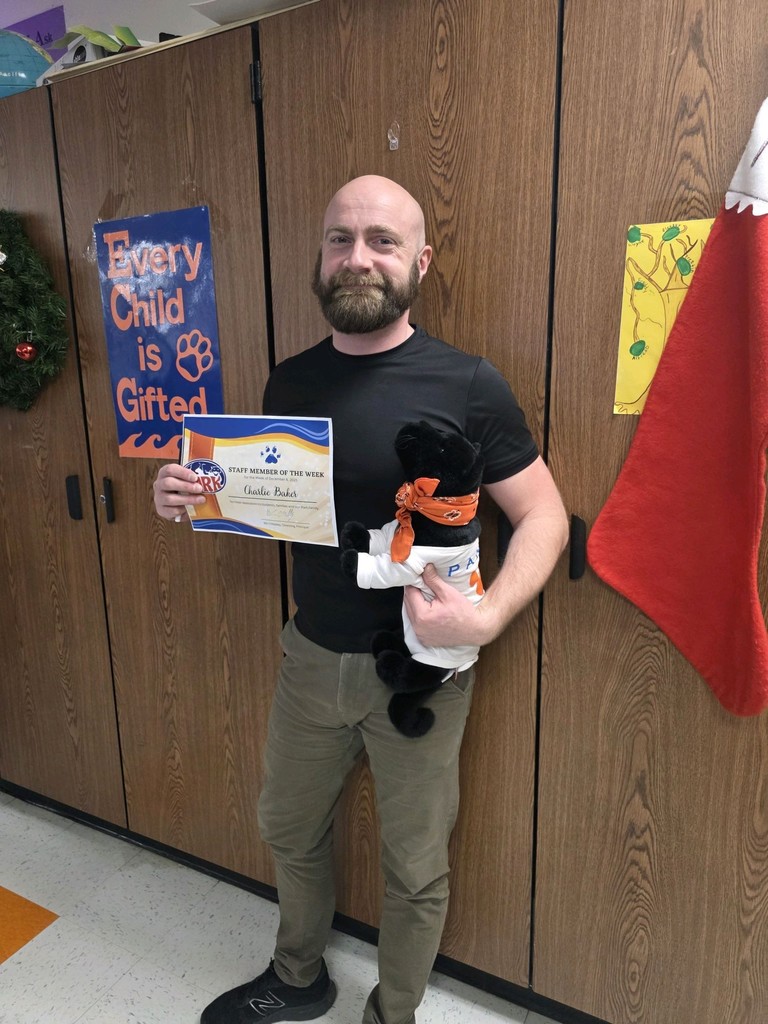 It does not get much better than this week's Park Staff of the Week!!!! Congrats to Park's Charlie Baker!!! 🎉🎉🎉 Charlie is a dynamic EA who steps up in our FASC1 classroom helping all of the students in this room.  When the teacher is out, Charlie will take lead in the classroom to ensure everything goes to plan.  Always professional, he is a wonderful help for his students in all locations outside of the classroom as well.  He is always solution based and keeps a high expectation for himself. We love us some Charlie and appreciate him so much! #onthehunt #family #PantherPride