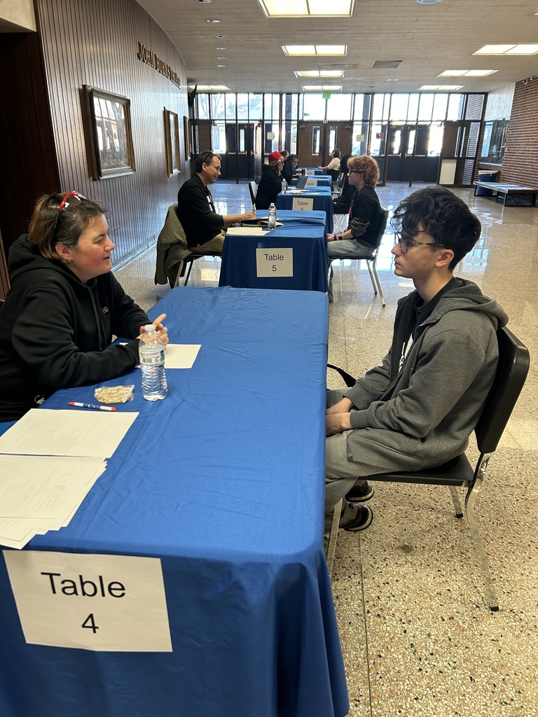 This past week, our sophomores all received a mock interview!  A great experience to help build this skill and receive feedback.  A huge thanks to all the community volunteers! #collegeandcareerready #onthehunt #letseat #PantherPride