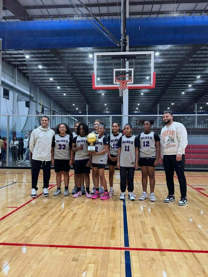 Middle School Girls Basketball Blue Division Winners - Walden/Goodland team photo