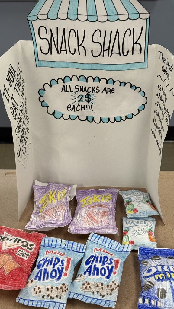 Handmade paper "snacks" on sale for $2 each.