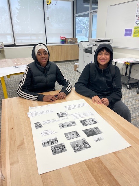 Students at the career fair.