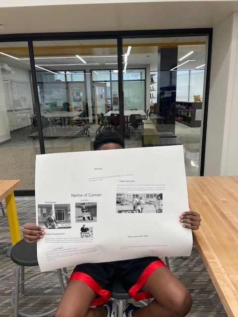 Students at the career fair.