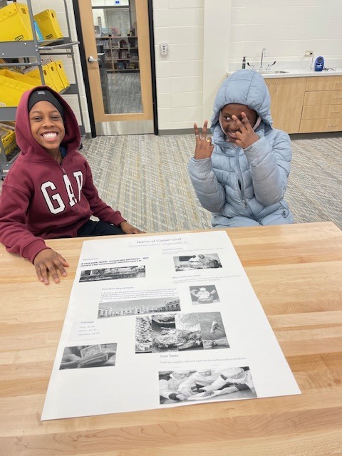 Students at the career fair.