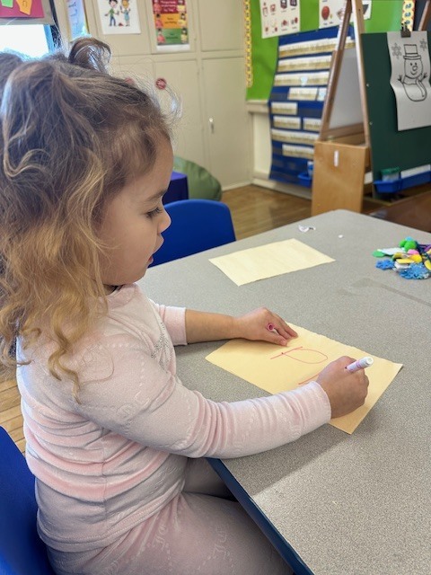 Students building writing and letter recognition skills (1)