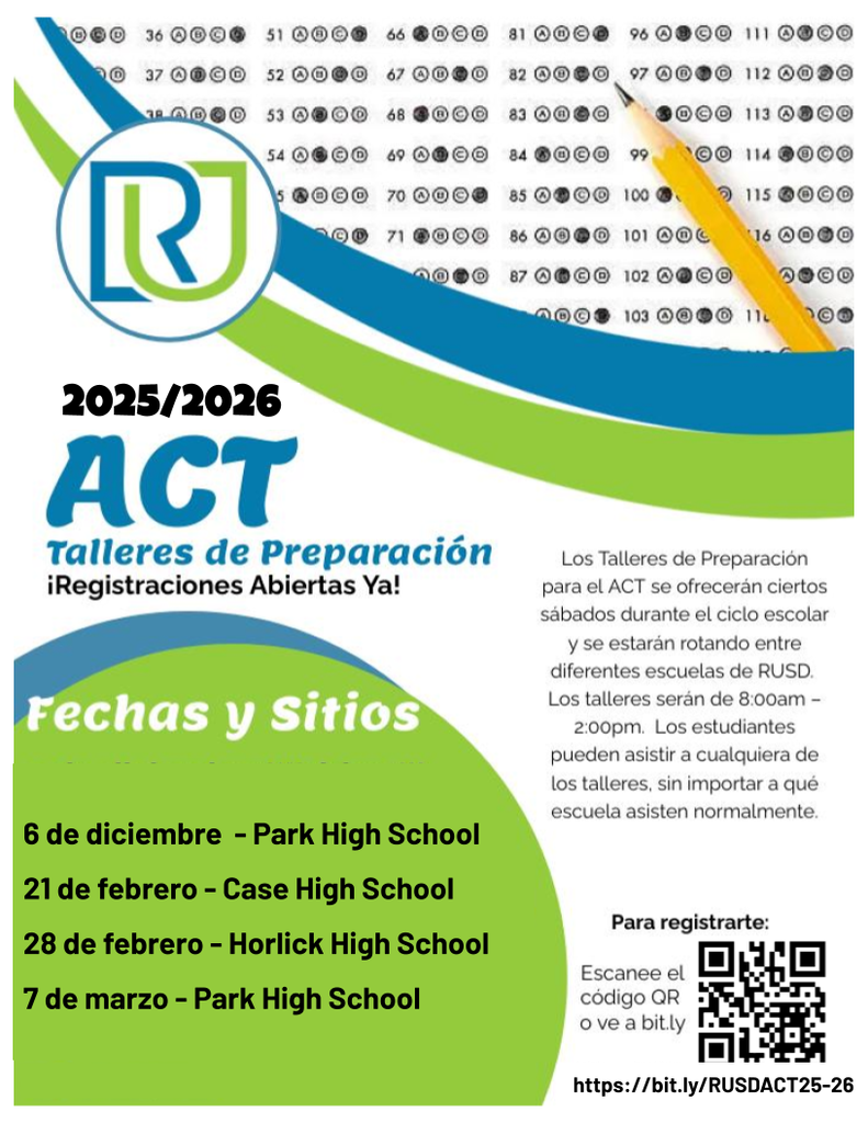Juniors, we are only 7 weeks away from the ACT test!  Take advantage of our ACT Bootcamps for free!!! Sign up now and reserve your spot!  All locations are open to any RUSD student.  #collegeandcareerready #onthehunt #letseat 
