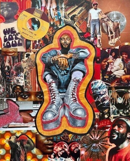 "Marvin", a painting by Nia Terry.