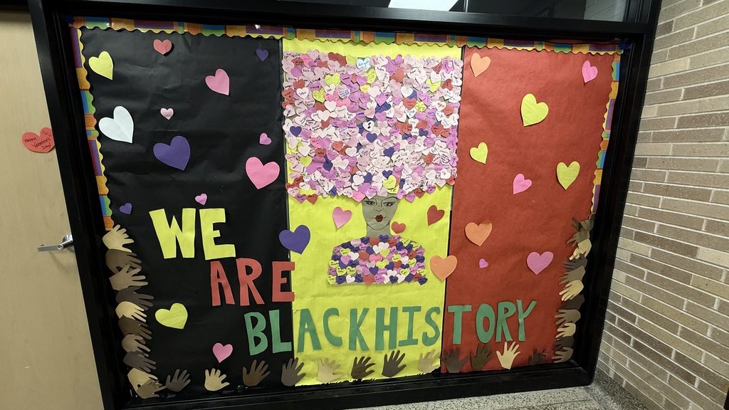 Black History Month door decorations at RUSD schools