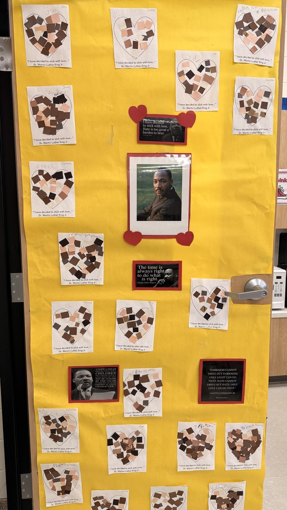 Black History Month door decorations at RUSD schools