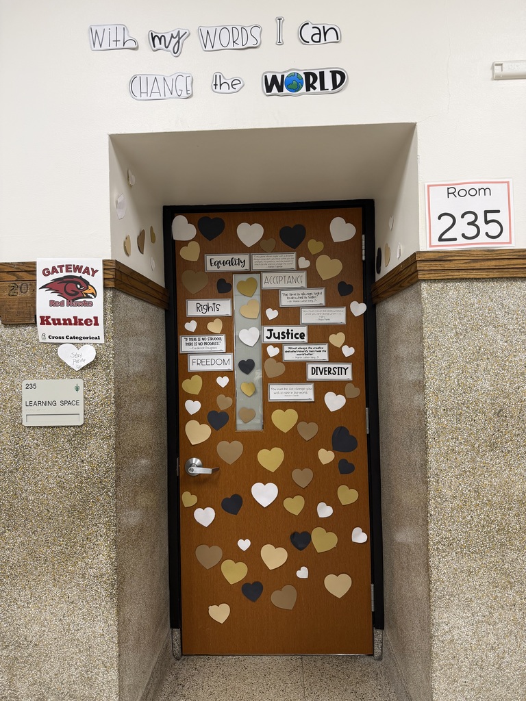 Black History Month door decorations at RUSD schools