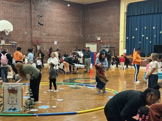 Families enjoying Winter Fest.