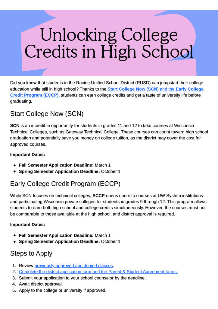 🎓 Ready to earn college credit while still in high school? Through Start College Now and the Early College Credit Program, RUSD students can take approved college courses, save on tuition, and get ahead! 📅 Deadlines: March 1 (for fall semester) & October 1 (for spring semester) 📍 Learn more and apply here: https://www.rusd.org/page/early-college-programs
