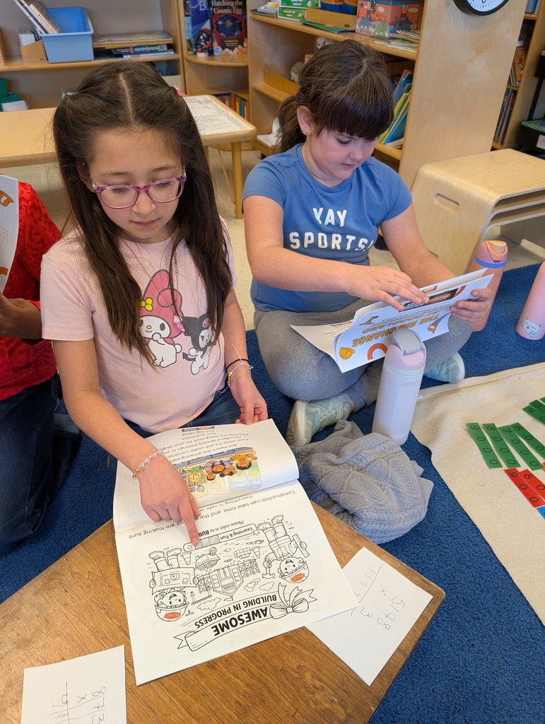 Meagan DeGroot, of Hunzinger Construction, visiting classrooms at Goodland Montessori and SC Johnson Elementary for National Women in Construction Week.