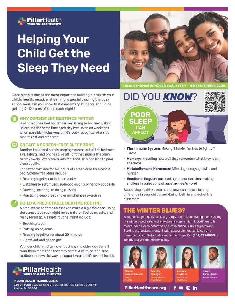 Helping your child get the sleep they need flyer (English)