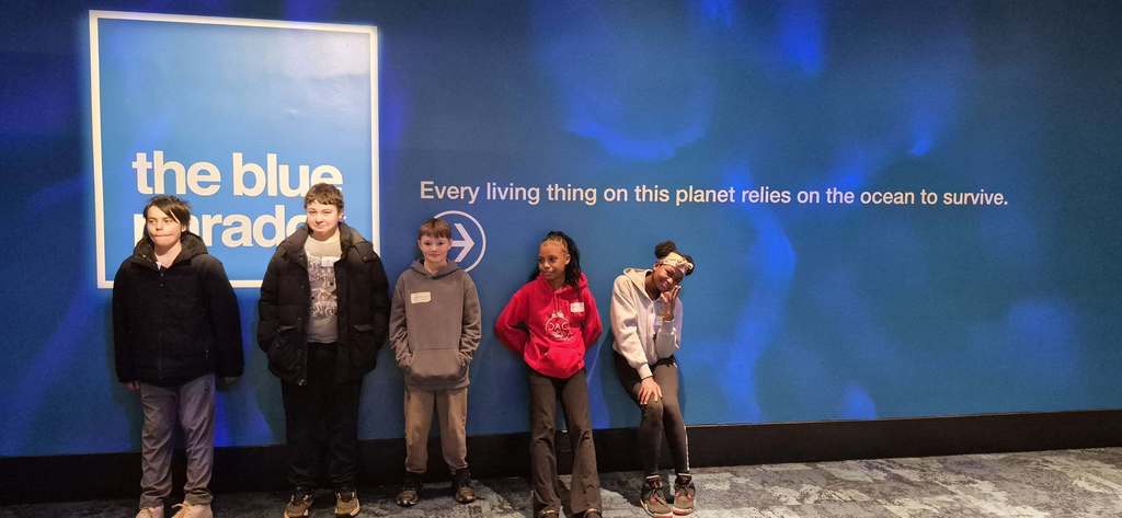 Students on a field trip.