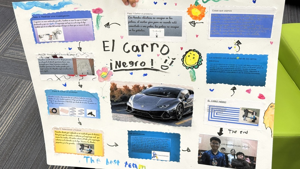 A presentation board created by Julian Thomas students