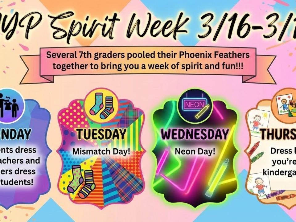 Spirit week Flyer