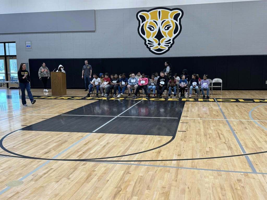All of the participants for the Bee  seated and waiting for it to start. 