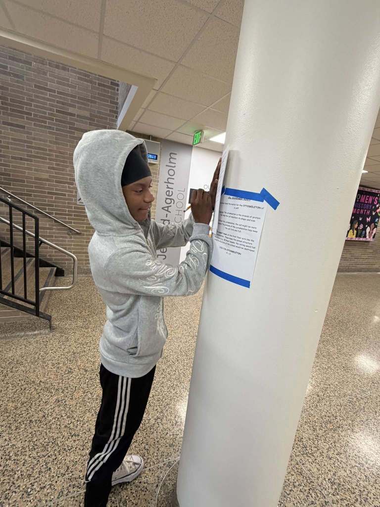 One student works on their assignment after they found a clue. 