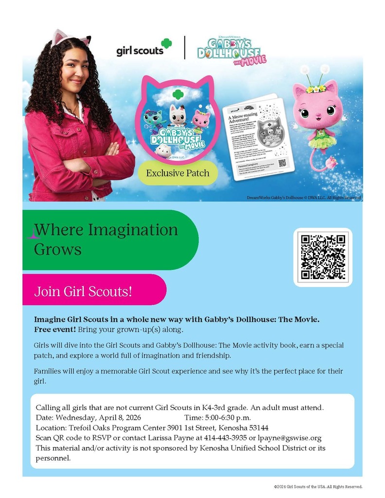 Girl Scouts Daisy Launch Party informational flyer