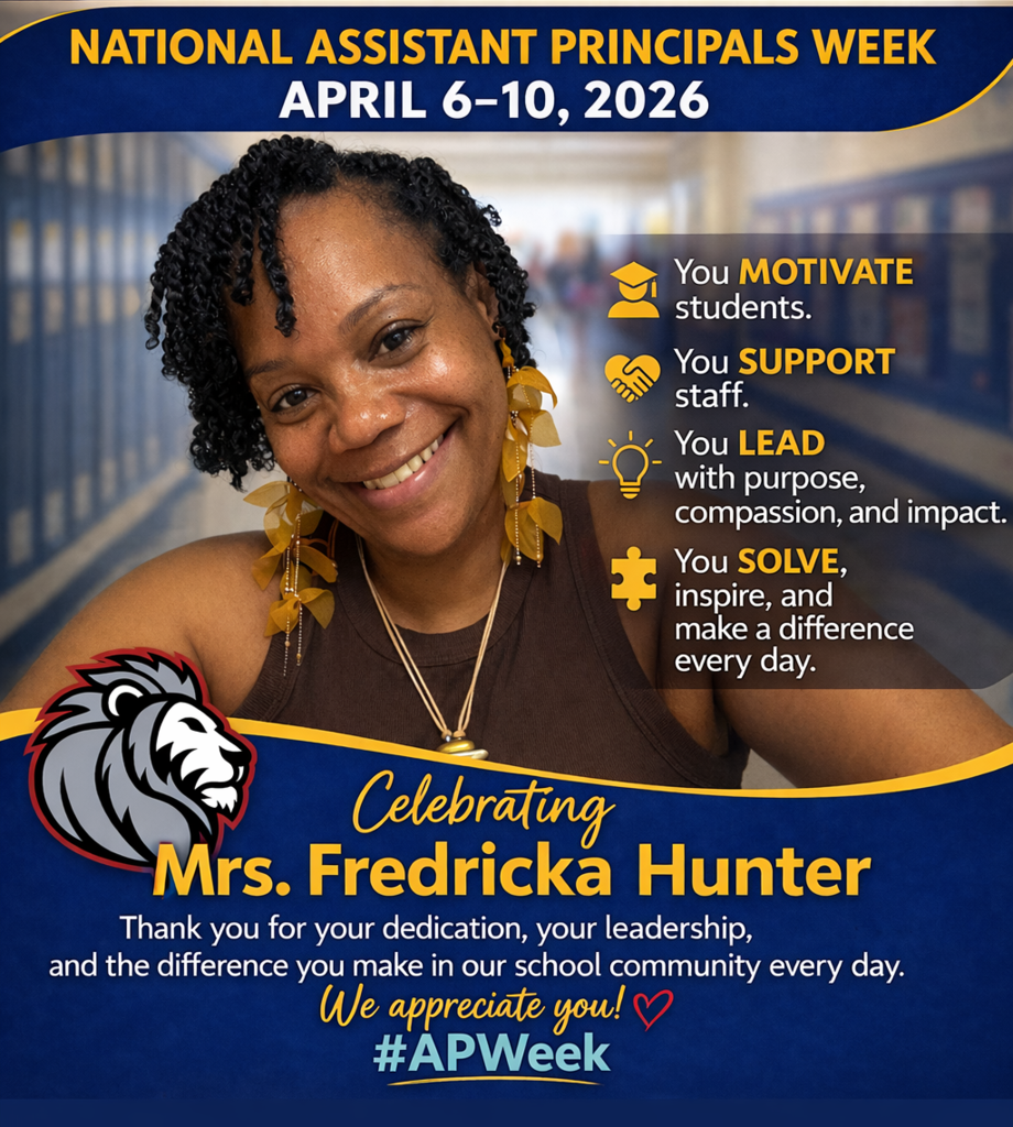 Celebrating Mrs. Hunter for Assistant Principal Week