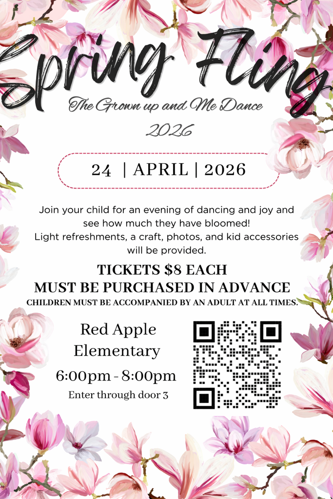 Grown Up and Me Dance is Friday, April 24 from 6-8 pm