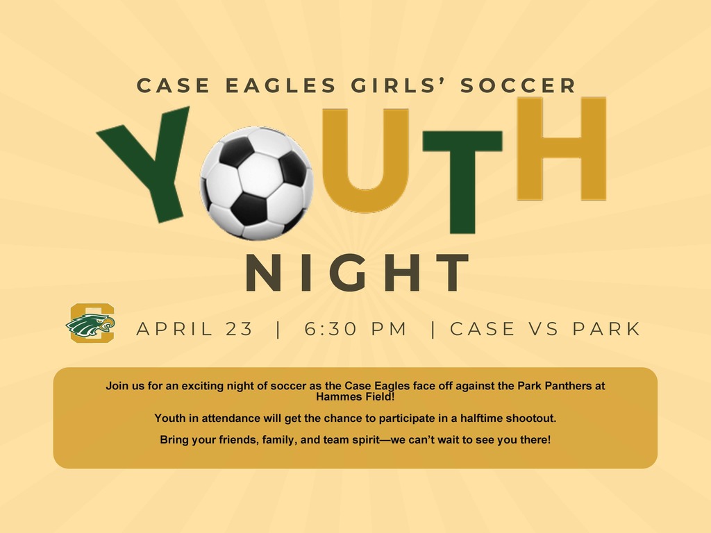 yellow background with large print "youth night" april 23rd 630pm