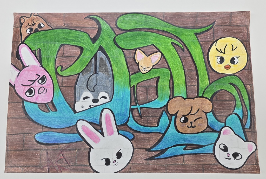 Bella S. 7th Grade graffiti art 