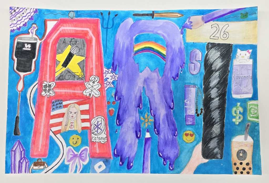 Simrita J. 6th Grade Word Art project