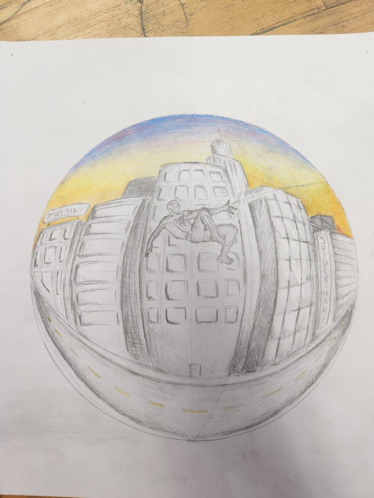 Ashley P. 10th grade reflection drawing