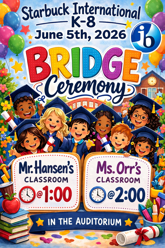 Invitation for kindergarten bridge ceremony