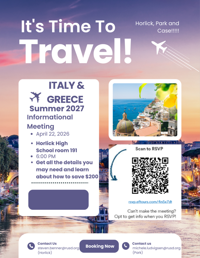 Travel to Italy and Greece Summer 2027