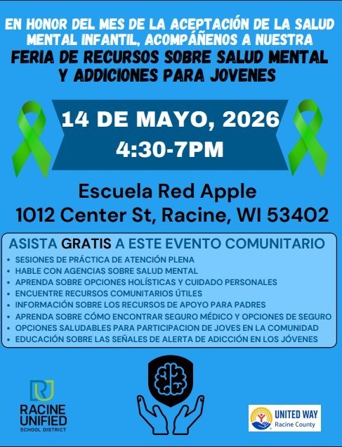 Spanish Version of the Youth Mental Health Resource Fair.